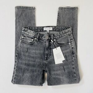 Something Navy Ryder High Rise Skinny Jean 2 Womens New Gray Distressed Slim